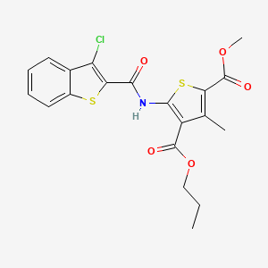 2-METHYL 4-PROPYL 5-{[(3-CHLORO-1-BENZOTHIOPHEN-2-YL)CARBONYL]AMINO}-3-METHYL-2,4-THIOPHENEDICARBOXYLATE