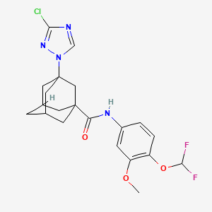 3-(3-CHLORO-1H-1,2,4-TRIAZOL-1-YL)-N~1~-[4-(DIFLUOROMETHOXY)-3-METHOXYPHENYL]-1-ADAMANTANECARBOXAMIDE