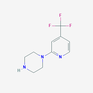 molecular formula C10H12F3N3 B043788 1-[4-(三氟甲基)吡啶-2-基]哌嗪 CAS No. 118708-88-6