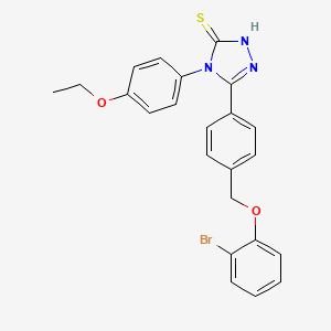 5-{4-[(2-BROMOPHENOXY)METHYL]PHENYL}-4-(4-ETHOXYPHENYL)-4H-1,2,4-TRIAZOL-3-YLHYDROSULFIDE