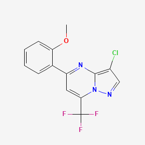 3-chloro-5-(2-methoxyphenyl)-7-(trifluoromethyl)pyrazolo[1,5-a]pyrimidine