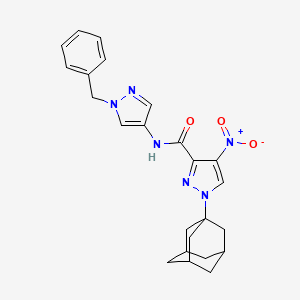 1-(1-adamantyl)-N-(1-benzyl-1H-pyrazol-4-yl)-4-nitro-1H-pyrazole-3-carboxamide