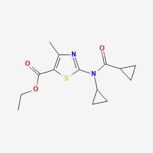 ethyl 2-[cyclopropyl(cyclopropylcarbonyl)amino]-4-methyl-1,3-thiazole-5-carboxylate