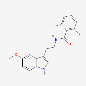 molecular formula C18H16F2N2O2 B4379234 2,6-difluoro-N-[2-(5-methoxy-1H-indol-3-yl)ethyl]benzamide 