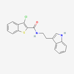 molecular formula C19H15ClN2OS B4379238 3-chloro-N-[2-(1H-indol-3-yl)ethyl]-1-benzothiophene-2-carboxamide 