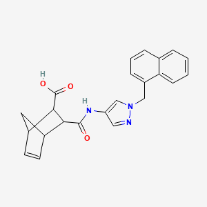 3-({[1-(1-naphthylmethyl)-1H-pyrazol-4-yl]amino}carbonyl)bicyclo[2.2.1]hept-5-ene-2-carboxylic acid