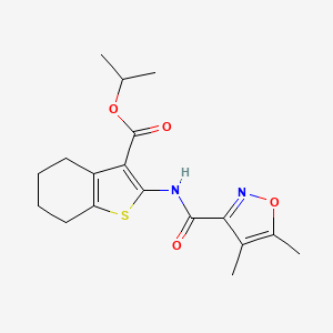 isopropyl 2-{[(4,5-dimethyl-3-isoxazolyl)carbonyl]amino}-4,5,6,7-tetrahydro-1-benzothiophene-3-carboxylate