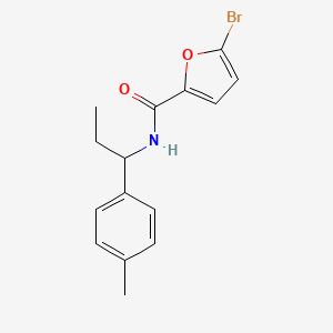 molecular formula C15H16BrNO2 B4379310 5-bromo-N-[1-(4-methylphenyl)propyl]furan-2-carboxamide 