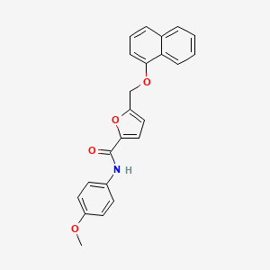 molecular formula C23H19NO4 B4379326 N-(4-methoxyphenyl)-5-[(1-naphthyloxy)methyl]-2-furamide 