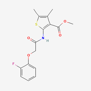 METHYL 2-{[2-(2-FLUOROPHENOXY)ACETYL]AMINO}-4,5-DIMETHYL-3-THIOPHENECARBOXYLATE