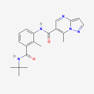 N-{3-[(tert-butylamino)carbonyl]-2-methylphenyl}-7-methylpyrazolo[1,5-a]pyrimidine-6-carboxamide