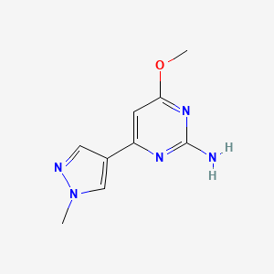 4-methoxy-6-(1-methyl-1H-pyrazol-4-yl)pyrimidin-2-amine