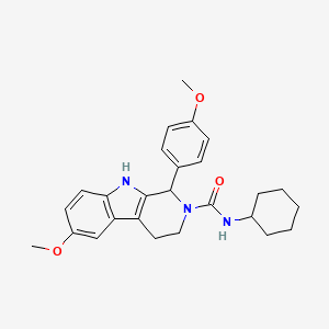 N-cyclohexyl-6-methoxy-1-(4-methoxyphenyl)-1,3,4,9-tetrahydro-2H-beta-carboline-2-carboxamide