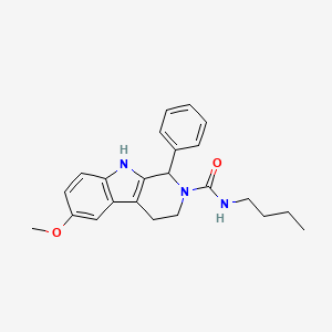 molecular formula C23H27N3O2 B4379398 N-butyl-6-methoxy-1-phenyl-1,3,4,9-tetrahydro-2H-beta-carboline-2-carboxamide 