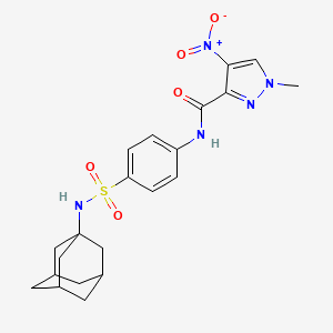 N-{4-[(1-adamantylamino)sulfonyl]phenyl}-1-methyl-4-nitro-1H-pyrazole-3-carboxamide