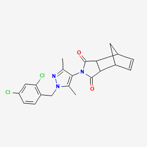 4-[1-(2,4-dichlorobenzyl)-3,5-dimethyl-1H-pyrazol-4-yl]-4-azatricyclo[5.2.1.0~2,6~]dec-8-ene-3,5-dione