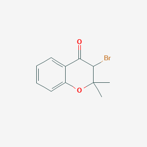 molecular formula C11H11BrO2 B437943 3-Bromo-2,2-dimethyl-4-chromanone CAS No. 91065-80-4