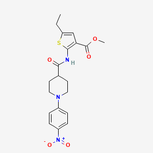 METHYL 5-ETHYL-2-({[1-(4-NITROPHENYL)-4-PIPERIDYL]CARBONYL}AMINO)-3-THIOPHENECARBOXYLATE