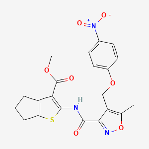 methyl 2-[({5-methyl-4-[(4-nitrophenoxy)methyl]-3-isoxazolyl}carbonyl)amino]-5,6-dihydro-4H-cyclopenta[b]thiophene-3-carboxylate