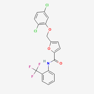 5-[(2,5-dichlorophenoxy)methyl]-N-[2-(trifluoromethyl)phenyl]furan-2-carboxamide