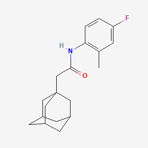 2-(1-adamantyl)-N-(4-fluoro-2-methylphenyl)acetamide