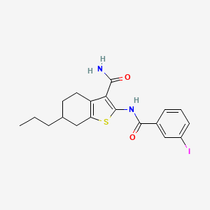 2-[(3-iodobenzoyl)amino]-6-propyl-4,5,6,7-tetrahydro-1-benzothiophene-3-carboxamide