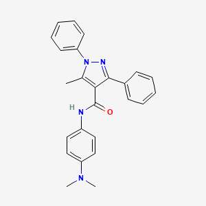 N-[4-(dimethylamino)phenyl]-5-methyl-1,3-diphenyl-1H-pyrazole-4-carboxamide