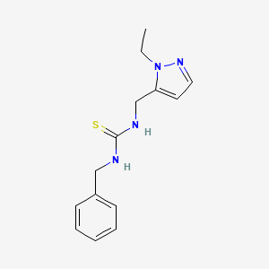 1-benzyl-3-[(1-ethyl-1H-pyrazol-5-yl)methyl]thiourea