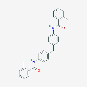 molecular formula C29H26N2O2 B437968 2-methyl-N-(4-{4-[(2-methylbenzoyl)amino]benzyl}phenyl)benzamide CAS No. 313373-41-0