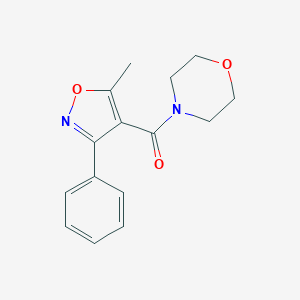 B437979 4-[(5-Methyl-3-phenyl-4-isoxazolyl)carbonyl]-morpholine CAS No. 55153-42-9