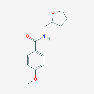 molecular formula C13H17NO3 B437984 Benzamide, N-tetrahydrofurfuryl-4-methoxy- CAS No. 331241-02-2