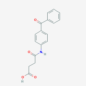 molecular formula C17H15NO4 B437994 4-[(4-Benzoylphenyl)amino]-4-oxobutanoic acid CAS No. 306325-08-6