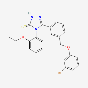 5-{3-[(3-BROMOPHENOXY)METHYL]PHENYL}-4-(2-ETHOXYPHENYL)-4H-1,2,4-TRIAZOL-3-YLHYDROSULFIDE