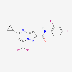 5-cyclopropyl-7-(difluoromethyl)-N-(2,4-difluorophenyl)pyrazolo[1,5-a]pyrimidine-2-carboxamide