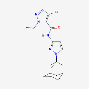 N-[1-(1-adamantyl)-1H-pyrazol-3-yl]-4-chloro-1-ethyl-1H-pyrazole-5-carboxamide