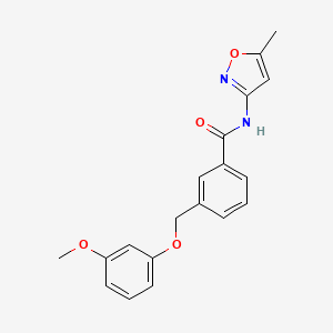 3-[(3-methoxyphenoxy)methyl]-N-(5-methyl-1,2-oxazol-3-yl)benzamide