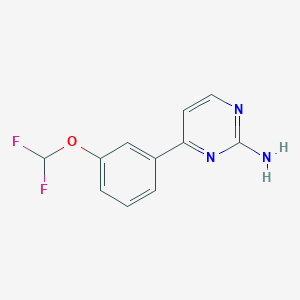 4-[3-(Difluoromethoxy)phenyl]pyrimidin-2-amine