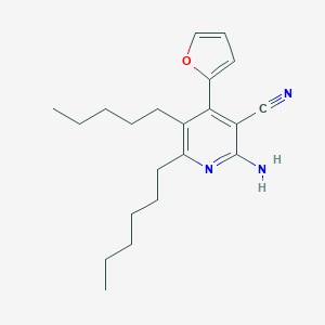 2-Amino-4-(2-furyl)-6-hexyl-5-pentylnicotinonitrile