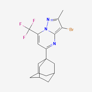 5-(1-adamantyl)-3-bromo-2-methyl-7-(trifluoromethyl)pyrazolo[1,5-a]pyrimidine