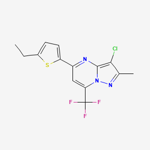 3-chloro-5-(5-ethyl-2-thienyl)-2-methyl-7-(trifluoromethyl)pyrazolo[1,5-a]pyrimidine