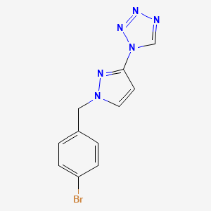 1-[1-(4-BROMOBENZYL)-1H-PYRAZOL-3-YL]-1H-1,2,3,4-TETRAAZOLE