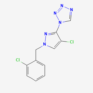 1-[4-CHLORO-1-(2-CHLOROBENZYL)-1H-PYRAZOL-3-YL]-1H-1,2,3,4-TETRAAZOLE