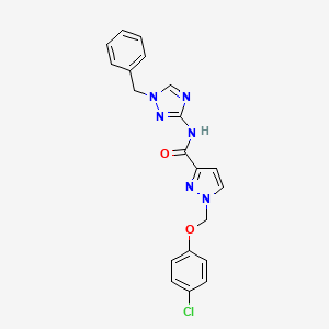 N-(1-benzyl-1H-1,2,4-triazol-3-yl)-1-[(4-chlorophenoxy)methyl]-1H-pyrazole-3-carboxamide