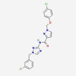 N-[1-(3-chlorobenzyl)-1H-1,2,4-triazol-3-yl]-1-[(4-chlorophenoxy)methyl]-1H-pyrazole-3-carboxamide