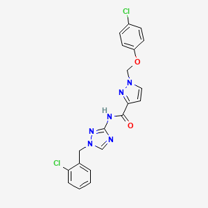 N-[1-(2-chlorobenzyl)-1H-1,2,4-triazol-3-yl]-1-[(4-chlorophenoxy)methyl]-1H-pyrazole-3-carboxamide