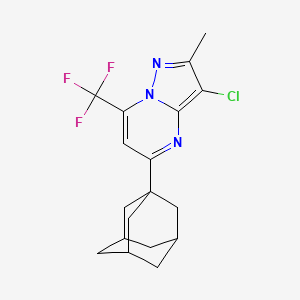 5-(1-adamantyl)-3-chloro-2-methyl-7-(trifluoromethyl)pyrazolo[1,5-a]pyrimidine