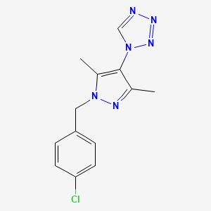 1-[1-(4-CHLOROBENZYL)-3,5-DIMETHYL-1H-PYRAZOL-4-YL]-1H-1,2,3,4-TETRAAZOLE