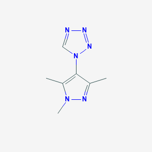 molecular formula C7H10N6 B4380463 1-(1,3,5-trimethyl-1H-pyrazol-4-yl)-1H-tetrazole 