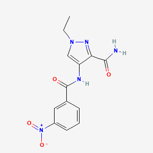 1-ethyl-4-[(3-nitrobenzoyl)amino]-1H-pyrazole-3-carboxamide