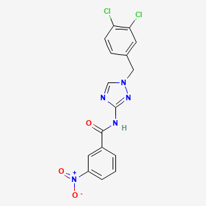 N-[1-(3,4-dichlorobenzyl)-1H-1,2,4-triazol-3-yl]-3-nitrobenzamide